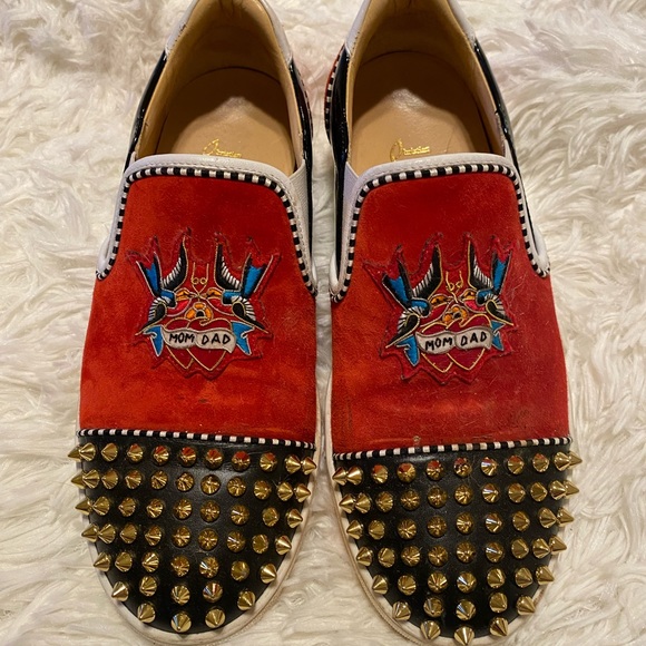 Louboutin slip ons 6 1/2 used - Picture 1 of 3
